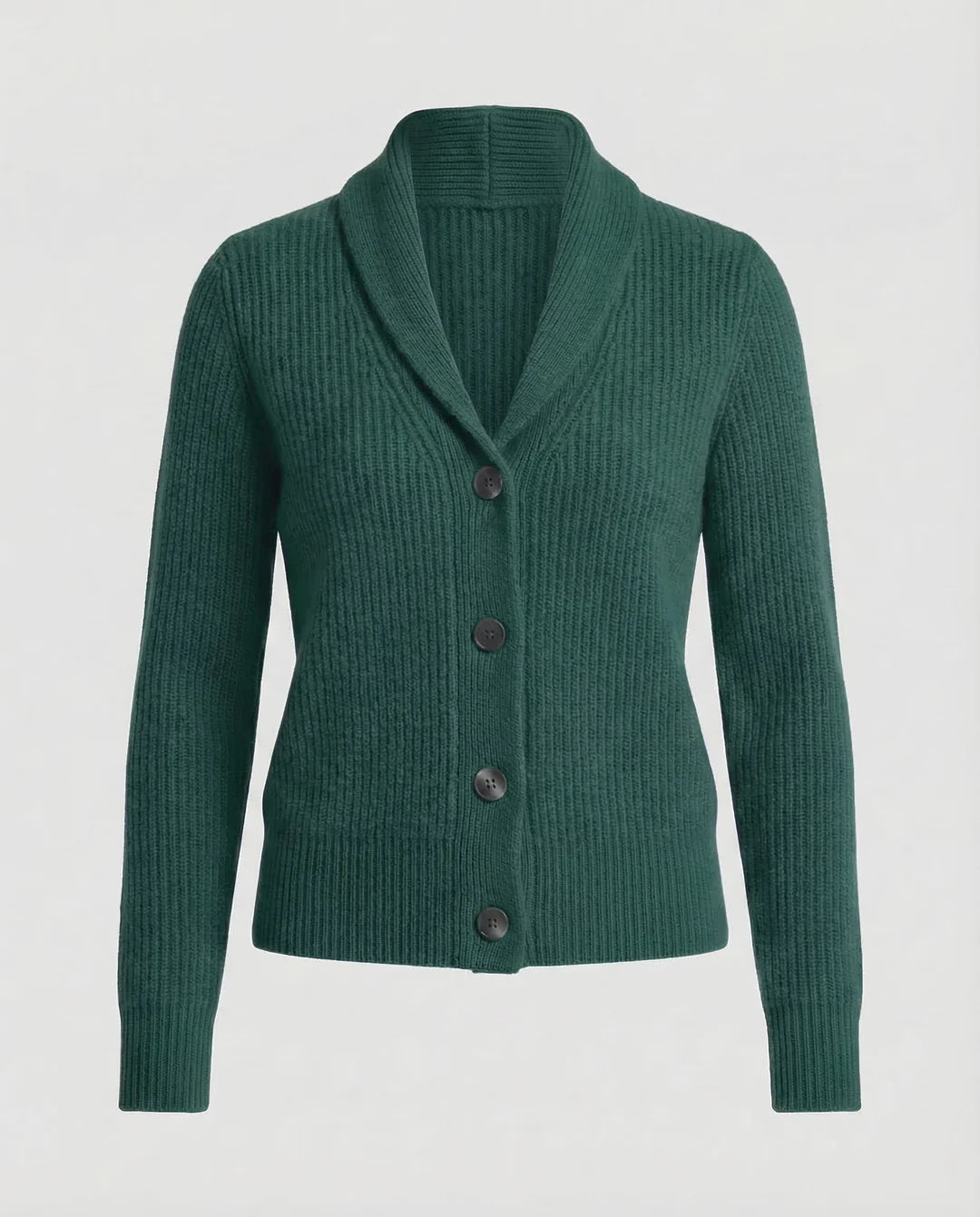 Rowan – Women's Light Blue Lapel Collar Knit Cardigan